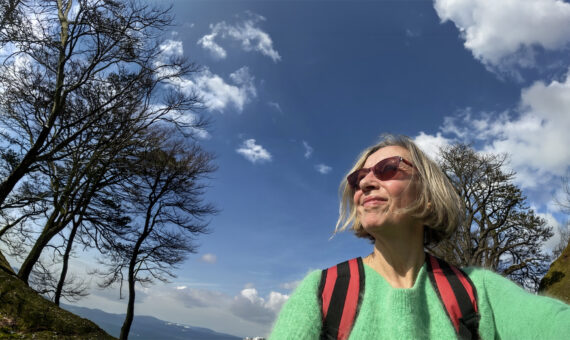 Martina Auf Einer Fahrradtour