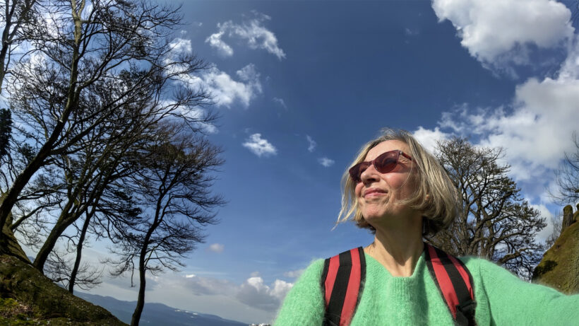 Martina Auf Einer Fahrradtour