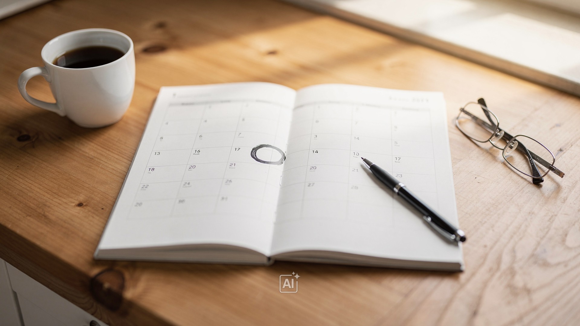 Kalender Mit Markiertem Tag