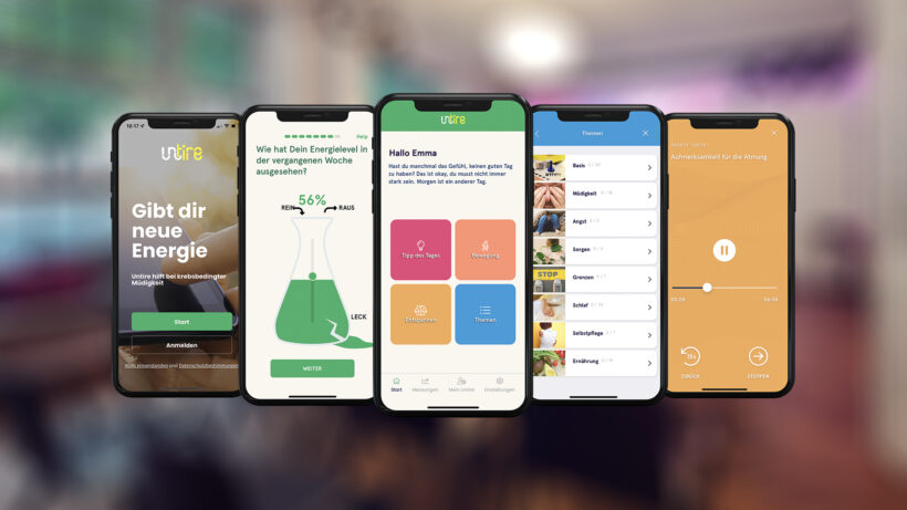Untire App Mockup